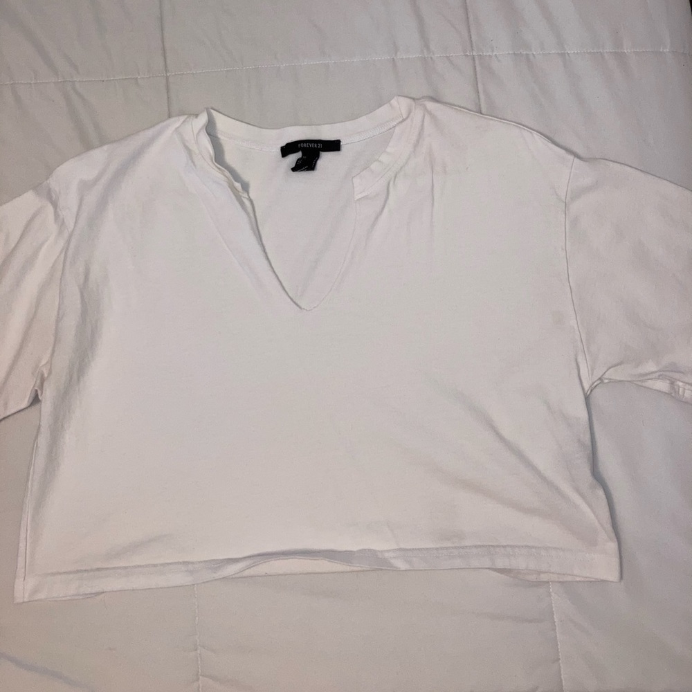 White Crop Top
